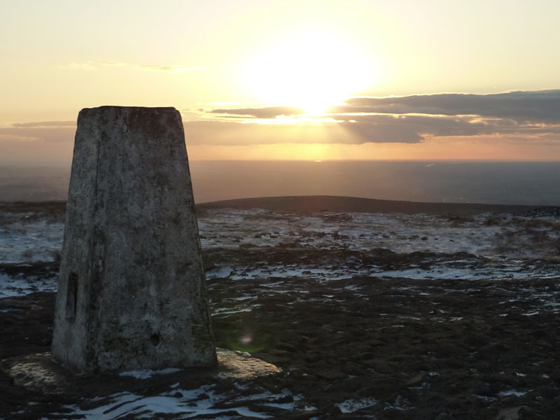 Sunset Pendle Hill